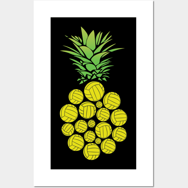 Pineapple Volleyball Ball Bag Coach Dad Women Girls Funny Youth Teen Hawaii Hawaiian Wall Art by Shirtsurf